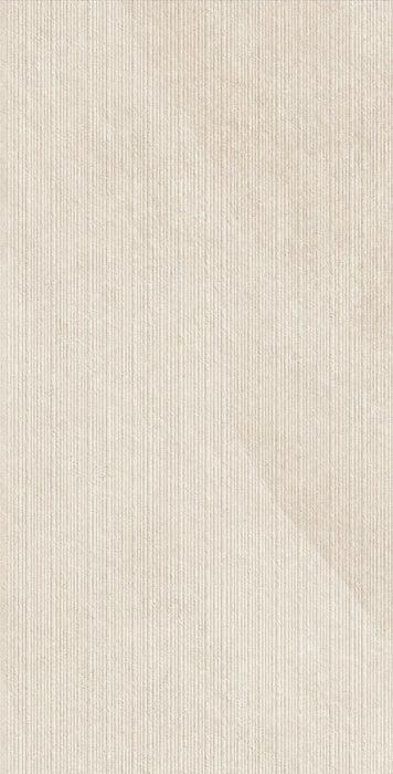 Piastrella ArkiStone Vanilla Strutturato di Idea Ceramica in gres porcellanato effetto pietra rigata 60x120 cm per rivestimenti contemporanei