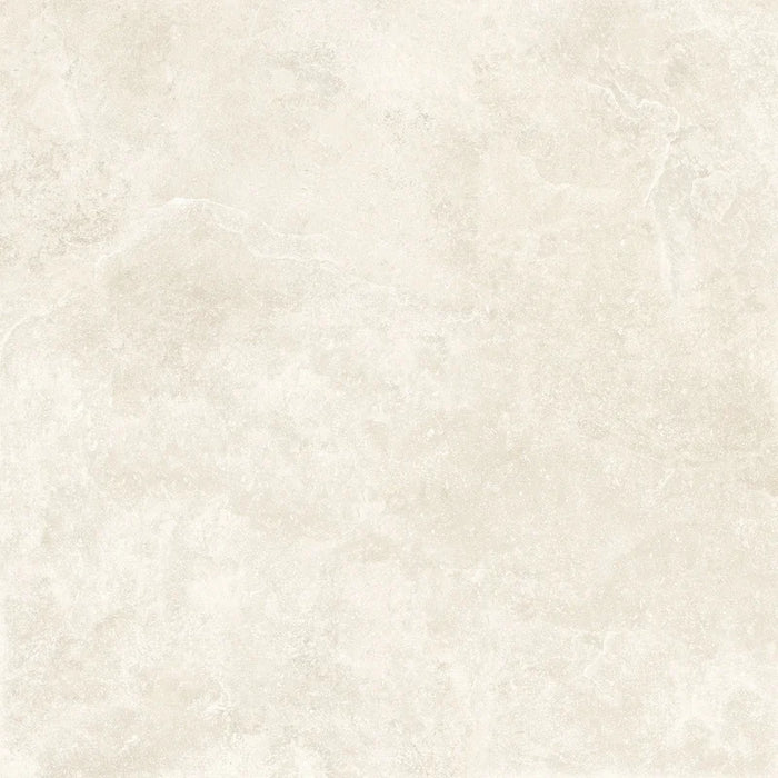 Piastrella Elea Ivory di Idea Ceramica in gres porcellanato effetto pietra e cemento 90x90 cm per pavimenti e rivestimenti contemporanei