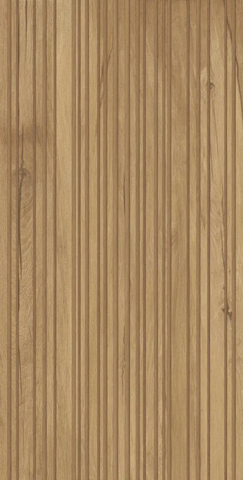 Piastrella Barrique Dec Heavy di Idea Ceramica in gres porcellanato effetto legno rigato a rilievo 60x120 cm per rivestimenti moderni, naturali e senza tempo