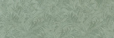 Piastrella per rivestimento bagno in bicottura pasta bianca foliage tono su tono della collezione Pictura di Idea Ceramica, formato 33x100 cm, colore Felce Salvia
