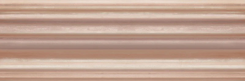 Piastrella per rivestimento bagno in bicottura pasta bianca rigato della collezione Pictura di Idea Ceramica, formato 33x100 cm, colore Mavrica Argilla