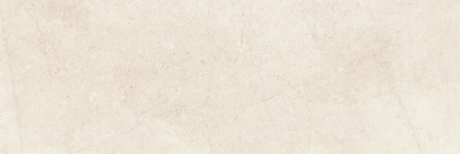 Piastrella per rivestimenti in bicottura pasta bianca effetto pietra della collezione Indira di Idea Ceramica, formato 33x100 cm, colore Cream