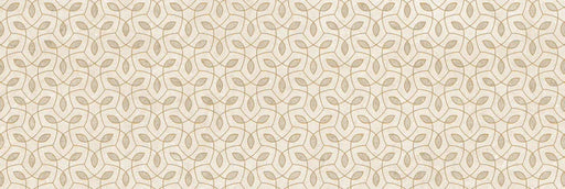 Piastrella per rivestimenti in bicottura pasta bianca con decoro geometrico della collezione Indira di Idea Ceramica, formato 33x100 cm, colore Cream