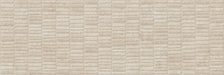 Piastrella per rivestimenti in bicottura pasta bianca effetto mosaico della collezione Indira di Idea Ceramica, formato 33x100 cm, colore Cream