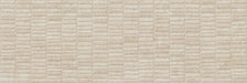 Piastrella per rivestimenti in bicottura pasta bianca effetto mosaico della collezione Indira di Idea Ceramica, formato 33x100 cm, colore Cream