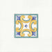 Inserto decorativo per rivestimenti e pavimenti, Collezione riggiole napoletane d savoia italia, inserto marechiaro 22x22
