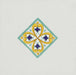 Inserto decorativo in gres porcellanato effetto maiolica vietrese, collezione cotto mediterraneo di savoia italia formato 22x22