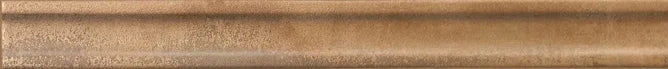 Piastrella per rivestimento interno in gres porcellanato effetto mattoncino a rilievo della collezione Iridescent di Ceramica Rondine, formato 4.8x45 cm, colore 3D Hump Caramel