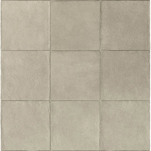 Dettaglio Piastrella da pavimento e rivestimento in gres porcellanato serie Terracreta di Marca Corona, effetto creta, formato 20x20 cm, Colore Argilla