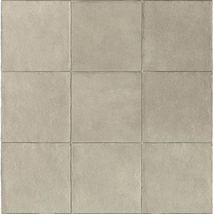 Dettaglio Piastrella da pavimento e rivestimento in gres porcellanato serie Terracreta di Marca Corona, effetto creta, formato 20x20 cm, Colore Argilla