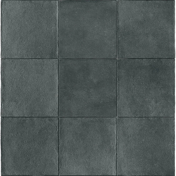 Dettaglio Piastrella da pavimento e rivestimento in gres porcellanato serie Terracreta di Marca Corona, effetto creta, formato 20x20 cm, Colore Oltremare