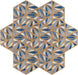 Dettaglio Piastrella da rivestimento in gres porcellanato serie Terracreta di Marca Corona, effetto cementina, formato 25x22 cm, Colore Dipinto Chamotte