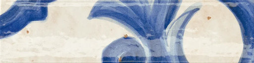 Dettaglio Piastrella da rivestimento in gres porcellanato serie Miniature Fregio di Marca Corona, effetto mattoncino maiolicato, formato 6x24, Colore Blu Maiolica
