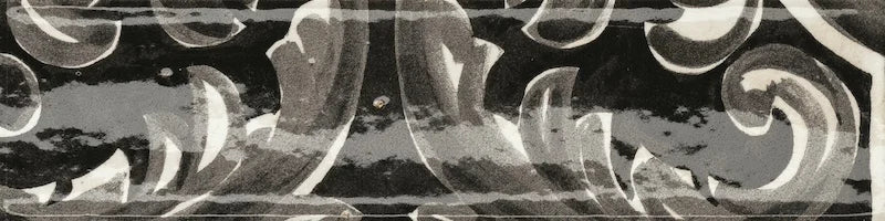 Dettaglio Piastrella da rivestimento in gres porcellanato serie Miniature Fregio di Marca Corona, effetto mattoncino maiolicato, formato 6x24, Colore Nero Maiolica