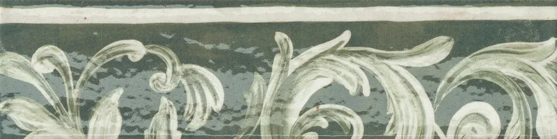 Dettaglio Piastrella da rivestimento in gres porcellanato serie Miniature Fregio di Marca Corona, effetto mattoncino maiolicato, formato 6x24, Colore Verde Maiolica