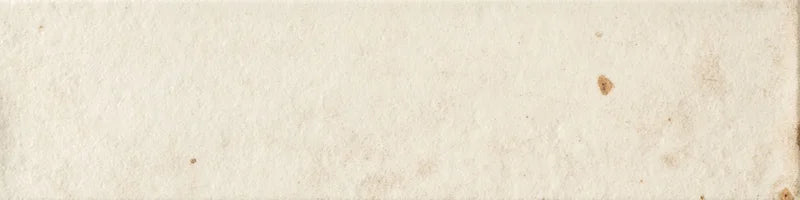 Dettaglio Piastrella da rivestimento in gres porcellanato serie Miniature Fregio di Marca Corona, effetto mattoncino, formato 6x24, Colore Bianco Naturale