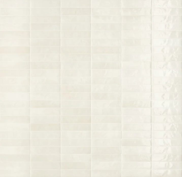 Dettaglio Piastrella da rivestimento in gres porcellanato serie Miniature Soda di Marca Corona, effetto mattoncino vintage, formato 6x24 cm, Colore Bianco Sale