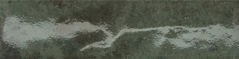 Dettaglio Piastrella da rivestimento in gres porcellanato serie Miniature Soda di Marca Corona, effetto mattoncino vintage, formato 6x24 cm, Colore Verde Malva