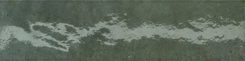 Dettaglio Piastrella da rivestimento in gres porcellanato serie Miniature Soda di Marca Corona, effetto mattoncino vintage, formato 6x24 cm, Colore Verde Malva