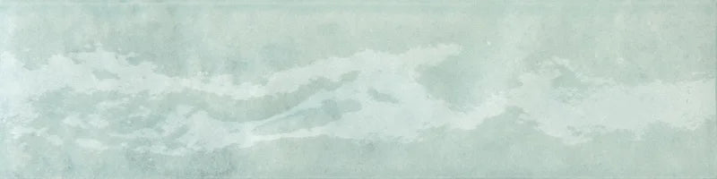 Dettaglio Piastrella da rivestimento in gres porcellanato serie Miniature Soda di Marca Corona, effetto mattoncino vintage, formato 6x24 cm, Colore Azzurro Artico