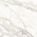 Dettaglio piastrella per pavimenti e rivestimenti in gres porcellanato effetto marmo bianco della collezione Versilia di Ceramiche Keope, formato 60x60, colore Borghini White