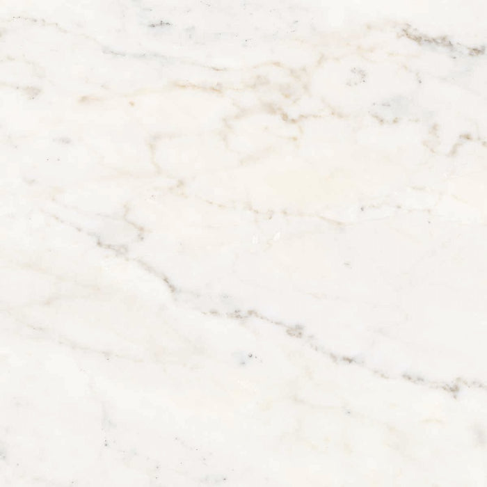 Dettaglio piastrella per pavimenti e rivestimenti in gres porcellanato effetto marmo bianco della collezione Versilia di Ceramiche Keope, formato 60x60, colore Michelangelo White