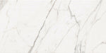Dettaglio piastrella per rivestimenti in gres porcellanato effetto marmo bianco della collezione Versilia di Ceramiche Keope, formato 60x120, colore Borghini White