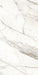 Dettaglio piastrella per pavimenti e rivestimenti in gres porcellanato effetto marmo bianco della collezione Versilia di Ceramiche Keope, formato 60x120, colore Borghini White 