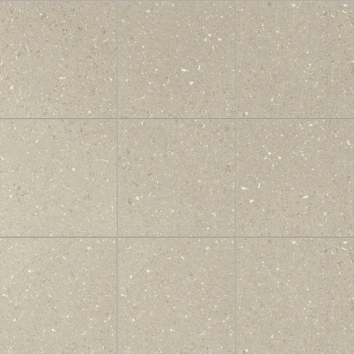 Dettaglio Piastrella da pavimento e rivestimento in gres porcellanato serie Terrasale di Marca Corona, effetto graniglia, opaco, formato 20x20 cm, Colore Sabbia