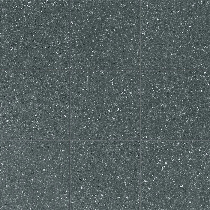 Dettaglio Piastrella da pavimento e rivestimento in gres porcellanato serie Terrasale di Marca Corona, effetto graniglia, opaco, formato 20x20 cm, Colore Laguna