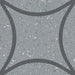 Dettaglio Piastrella da pavimento e rivestimento in gres porcellanato serie Terrasale di Marca Corona, effetto graniglia con decoro geometrico, opaco, formato 20x20 cm, Colore Astro Sorgente