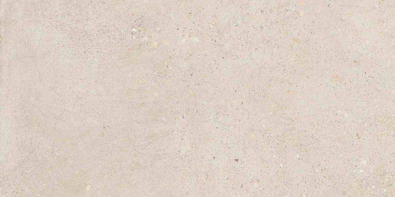 Dettaglio piastrella in gres porcellanato effetto cemento, Ceramiche Keope - Collezione District, formato 30x60 cm, finitura structured R11, colore Ivory. Ideale per pavimenti e rivestimenti esterni di design.