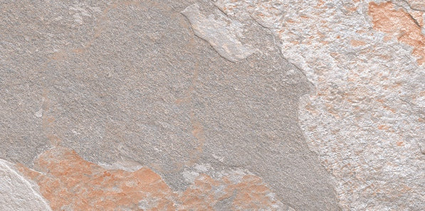 Dettaglio piastrella in gres porcellanato effetto pietra. Midlake di ceramiche keope 22x45 colore Ardesia per esterni, outdoor