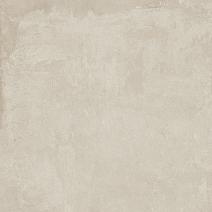 Dettaglio piastrella in gres porcellanato effetto cemento. ikon di ceramiche keope 80x80 colore white