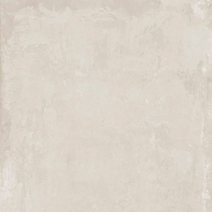 Dettaglio piastrella in gres porcellanato effetto cemento. ikon di ceramiche keope 120x120 colore White