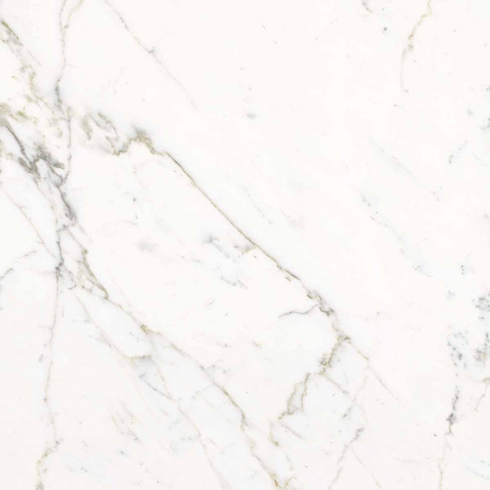 Dettaglio piastrella in gres porcellanato effetto marmo, Ceramiche Keope - Collezione Elements Lux, formato 60x60 cm, finitura natural r9, colore Calacatta Statuarietto. Ideale per pavimenti e rivestimenti di design.
