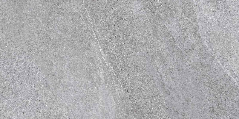 dettaglio piastrella per pavimento e rivestimento effetto pietra ardesia. collezione Ubik, formato 30x60 per esterni, colore Grey