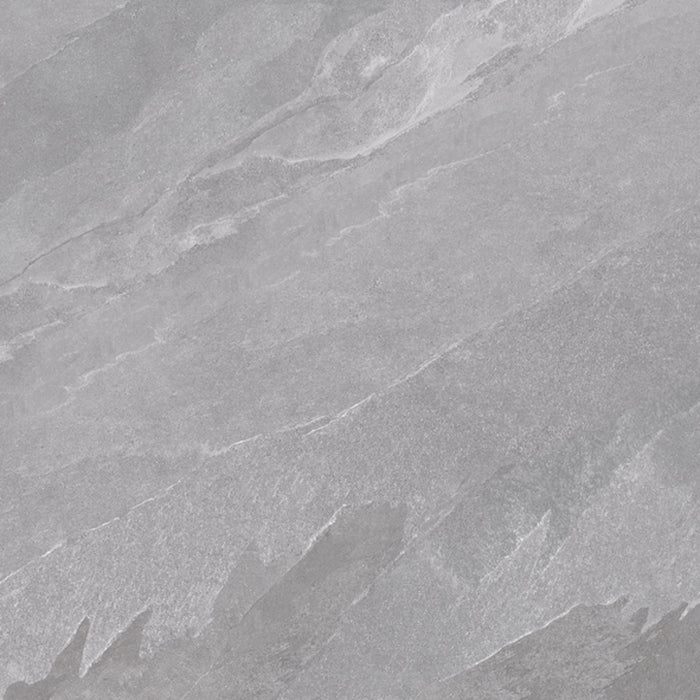 dettaglio piastrella per pavimento e rivestimento effetto pietra ardesia. collezione Ubik, formato 120x120, colore Grey