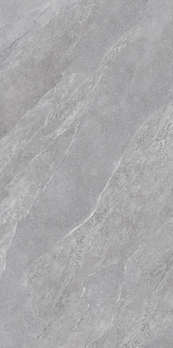 dettaglio piastrella per pavimento e rivestimento effetto pietra ardesia. collezione Ubik, formato 60x120, colore Grey