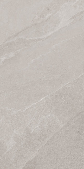 dettaglio piastrella per pavimento e rivestimento effetto pietra ardesia. collezione Ubik, formato 60x120, colore Greige