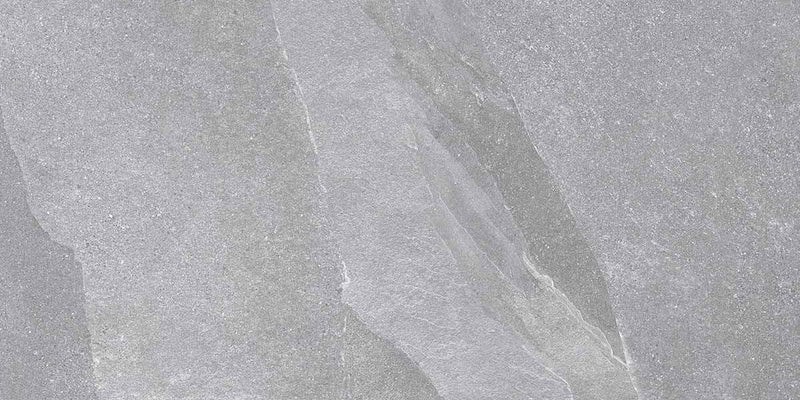 dettaglio piastrella per pavimento e rivestimento effetto pietra ardesia. collezione Ubik, formato 30x60, colore Grey