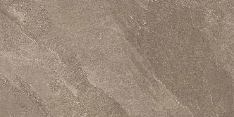 dettaglio piastrella per pavimento e rivestimento effetto pietra ardesia. collezione Ubik, formato 30x60, colore Walnut