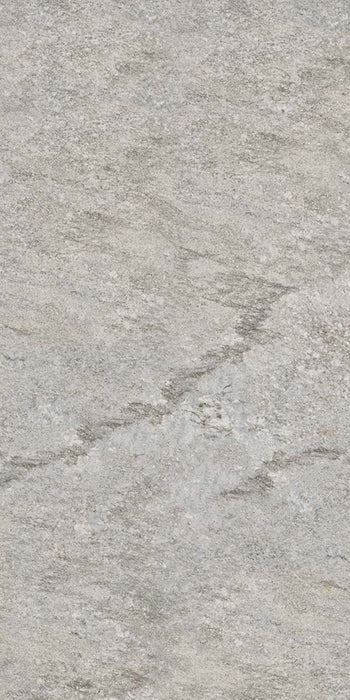 Dettaglio piastrella in gres porcellanato effetto pietra. Percorsi Frame di ceramiche keope 60x120 colore Plima Silver