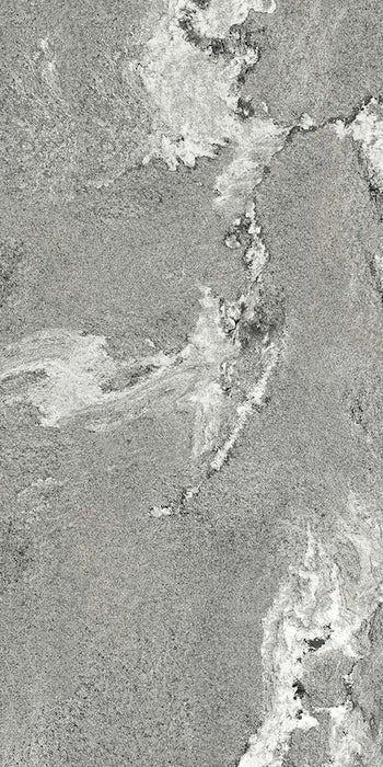 Dettaglio piastrella in gres porcellanato effetto pietra. Percorsi Frame di ceramiche keope 60x120 colore Gneiss Grey