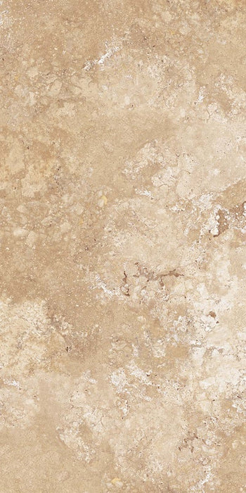 Dettaglio piastrella in gres porcellanato effetto pietra. Percorsi Frame di ceramiche keope 60x120 colore Travertino Beige