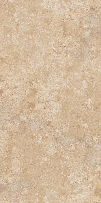 Dettaglio piastrella in gres porcellanato effetto pietra. Percorsi Frame di ceramiche keope 60x120 colore Travertino Beige