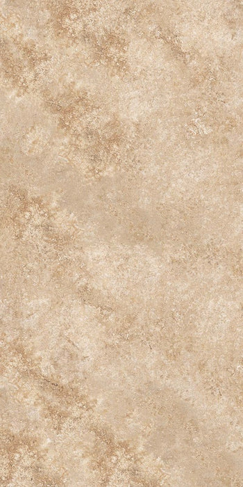 Dettaglio piastrella in gres porcellanato effetto pietra. Percorsi Frame di ceramiche keope 60x120 colore Travertino Beige