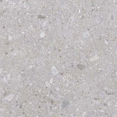Dettaglio piastrella in gres porcellanato effetto pietra naturale europea. Omnia di ceramiche keope 120x120 colore Ceppo Grey