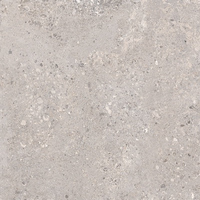 Dettaglio piastrella in gres porcellanato effetto pietra naturale europea. Omnia di ceramiche keope 80x80 colore Devix Greige