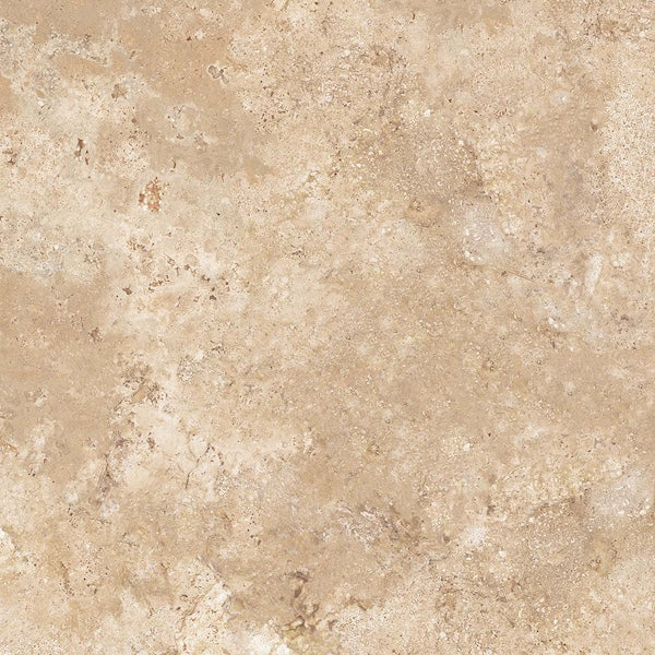 Dettaglio piastrella in gres porcellanato effetto pietra per esterni. Percorsi Frame di ceramiche keope 60x60 antiscivolo colore Travertino Beige